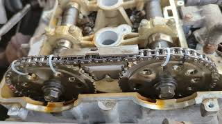 Replace GM Chevy  Pontiac  Saturn Ecotec Cavalier Sunfire Malibu Vue Timing Chain Tensioner [upl. by Russi516]