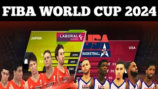 FIBA WORLD CUP 2024  JAPAN VS USA [upl. by Trahern875]