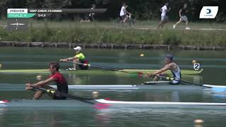 Championnat de France J16 Bateaux longs Libourne 2019  Finale du skiff hommesJ16H1x [upl. by Eisdnyl]