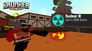 Unlocking Nuke Tamer 1000 Nukes Krunker Gameplay  psvm Clan [upl. by Aicilana]