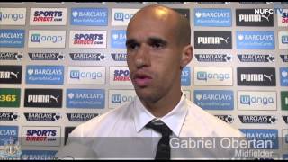 Steve McClaren and Gabriel Obertan speak after Newcastle draw with Southampton [upl. by Taran41]