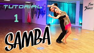 SAMBA Lesson – Promenade to Counter Promenade Runs Natural Pivots Shadow Reverse Rolls  Tutorial [upl. by Rengia]