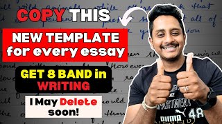 IELTS Writing  One Template for Every Eassy  Get 8 Band in Writing  Skills IELTS [upl. by Elbertine623]