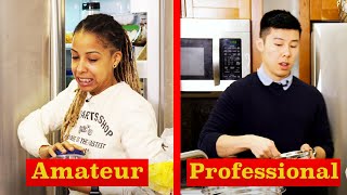 Amateur Chef Vs Professional Chef Raid The Fridge Challenge [upl. by Cenac]