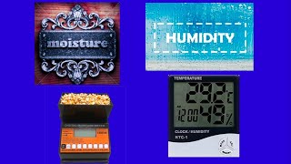 How to check raw materials Moisture Percentage by Digital Moisture Meter also what is Humidity [upl. by Airom]