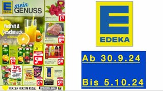 EDEKA Prospekt Angebote Rabatte Gültig von 30924 bis 51024​⁠Werbungde [upl. by Gathard]