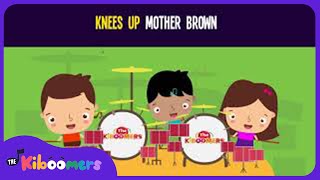 Knees Up Mother Brown Lyric Video  The Kiboomers Preschool Songs amp Nursery Rhymes [upl. by Suivatra]