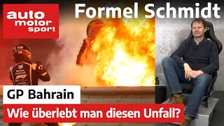 Wie überlebt man diesen Unfall Formel Schmidt zum GP Bahrain 2020  auto motor sport [upl. by Corsetti]