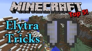 Minecraft Top 5 Elytra Tricks and Tips [upl. by Orvan]