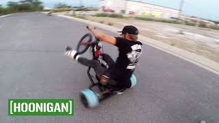 HOONIGAN Unprofessionals EP9 Crashing drift trikes and unbending the RX7 [upl. by Namrac24]