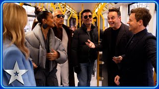 BGT Judges take PUBLIC TRANSPORT to auditions  BGTeaser  BGT 2024 [upl. by Hendrickson]