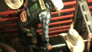 JB Mauney at Stegalls Arena PBR Bulls [upl. by Miehar]