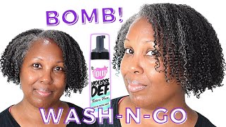 No LeaveIn No Oil Only The Doux Mousse DEF Texture Foam  Wash and Go [upl. by Kyl]