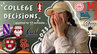 COLLEGE DECISION REACTIONS 2023  ivies top 20s ucs only 2 safeties [upl. by Massimo483]