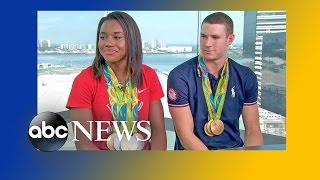 Simone Manuel and Ryan Murphy Talk Olympic Gold [upl. by Berwick]