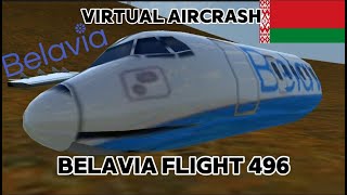 Belavia flight 496  Virtual aircrash Belarusian Airlines  Turbopop flight simulator [upl. by Igenia613]