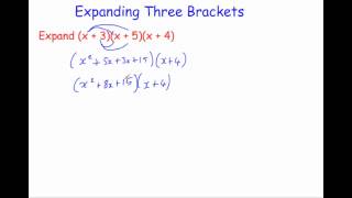 Expanding Three Brackets [upl. by Oguh]