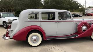 1937 Packard Engine Startup and Interior  Motor City Classic Cars [upl. by Ahsema]