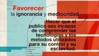 Noam Chomsky Las 10 Estrategias de Manipulación Mediática [upl. by Obara]