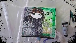 Mixed Media Speed Painting Video quotManga Artquot by Marabu French [upl. by Aloise]