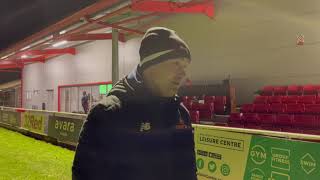 INTERVIEW  Kevin Wilkin on Boston United FA Trophy Defeat [upl. by Eiznikam]