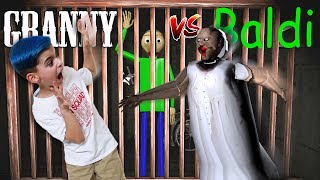 GRANNY LOCKED BALDI IN HER JAIL Granny vs Baldi Horror Game [upl. by Nadia]