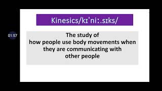 Kinesics Body language 04 Marks [upl. by Catherin]