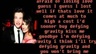 Defying Gravity Glee Cast lyrics [upl. by Aihseya]