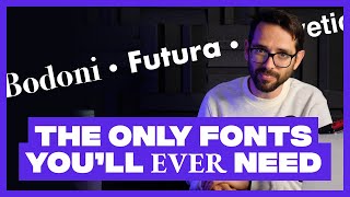 Designers Only Need These 6 Fonts Trash the Rest [upl. by Zelig]