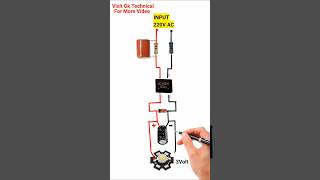 AC IN 220V to 5V9V12V15V DC OUTPUT shorts youtubeshorts viral trending gktechnicalconverter [upl. by Eitsyrk]