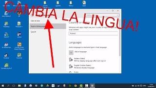 Windows 10  Guida come cambiare la lingua del sistema [upl. by Jenn]