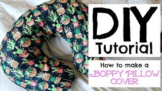 HOW TO MAKE A BOPPY PILLOW COVER  DIY TUTORIAL [upl. by Sueaddaht]