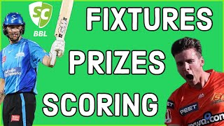 BBL Supercoach 2023 Fixtures amp Scoring Guide [upl. by Sumahs]