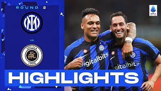 InterSpezia 30  Inter win on San Siro debut Goals amp Highlights  Serie A 202223 [upl. by Ahsinroc]