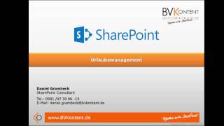 Urlaubsmanagement mit Microsoft SharePoint [upl. by Anerol]