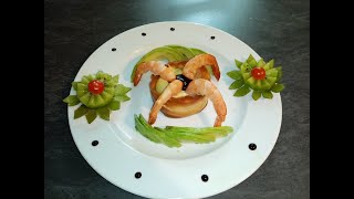 Incroyable recette  comment faire un avocat crevette et kiwi simple rapide et délicieux [upl. by Mariam]