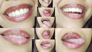 Extreme Closeup Moving TongueTongue Challenge Without Lipstick [upl. by Barbi383]