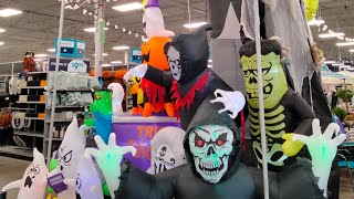 At Home Store 2023 Halloween Inflatables Display Decorations Walkthrough Tour [upl. by Gehman]