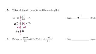 Matematik 1a Nationellt prov HT 2016 del B Lösningar [upl. by Marcoux]