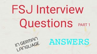 FSJ interview Questions PART 1⚡ [upl. by Kamp]