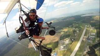 Hilarious Hang Gliding Puke at 2000 Feet [upl. by Ailasor]