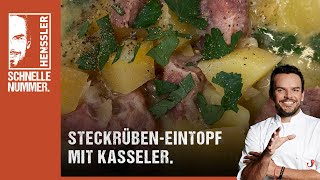 Schnelles SteckrübenEintopf mit Kasseler Rezept von Steffen Henssler  Günstige Rezepte [upl. by Yelsnit]