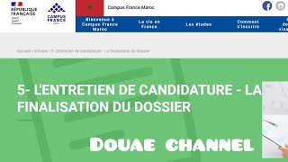 Campus France 2023  Après le Paiement et soumission de dossier  Entretien [upl. by Ase]