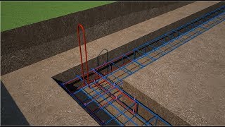 Les fondations en 3D dune maison individuelle  Je construis ma maison avec [upl. by Aimet671]