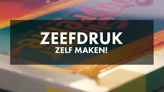 Zeefdruk  Verschillende materialen zelf bedrukken [upl. by Ziegler]