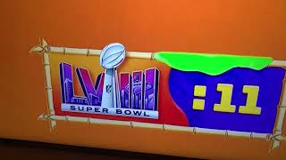 Nickelodeon Super Bowl 58 live from bikini bottom Countdown 30 2024 [upl. by Daisey786]