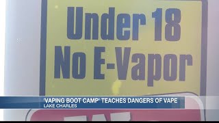 ‘Vaping Ed Boot Camp’ aimed at informing teens parents about dangers of vaping [upl. by Weatherley253]