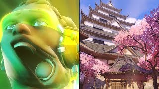 Overwatch full parkour Hanamura with new heroes mei [upl. by Melburn]