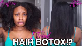 I Tried Afro Hair Botox  What Is Hair Botox Does It Work  Starring Shameka [upl. by Polik777]