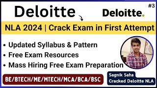 Deloitte NLA 2024 Updated Exam Pattern amp Syllabus  Free Preparation  By Sagnik  NLA Selected ✅ [upl. by Hanselka644]